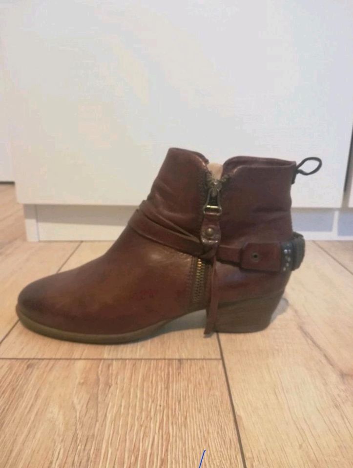 A.S.98 38,5/39 Leder Western Boots Stiefeletten Braun in Konstanz