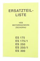 Ersatzteilliste für MZ ES 175/250, 175/1, 250/1, 300 Thüringen - Schleiz Vorschau