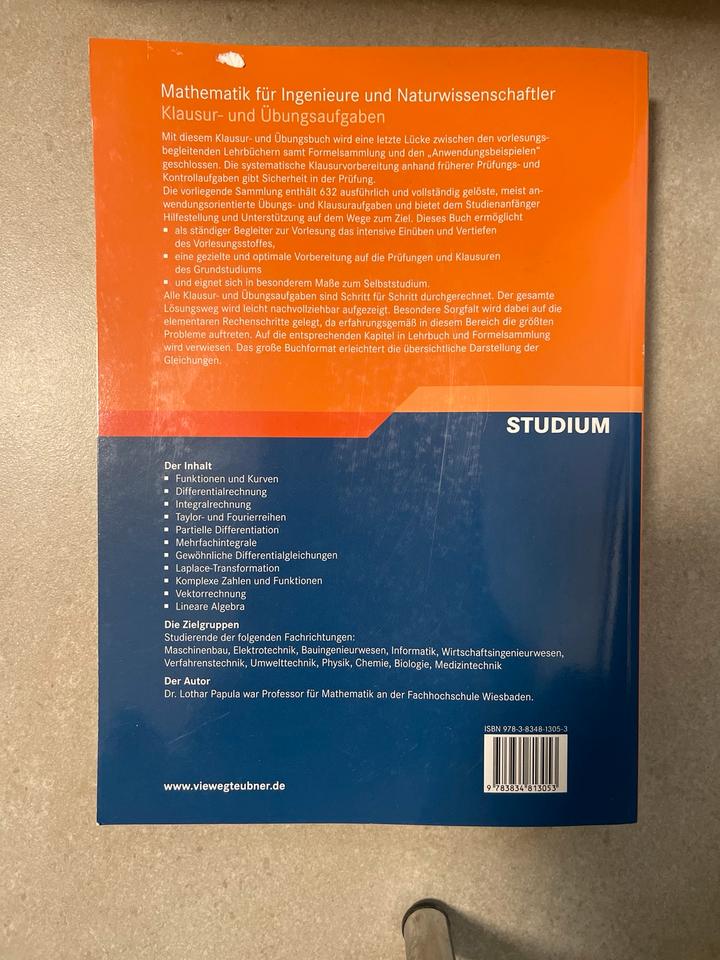 Mathematik für Ingenieure und Naturwissenschaftler in Stuhr
