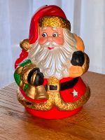 Niedlicher Weihnachtsmann Teelichthalter Keramik, Höhe 12 cm Bayern - Gmund Vorschau