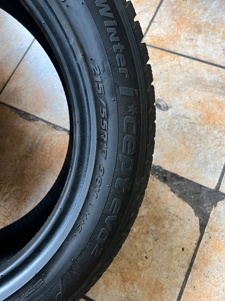 215/55R/17 98V Hankook Winter i‘cept evo2 Winterreifen in Aschaffenburg