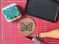 Stempel - Schmetterling Handmade Sachsen-Anhalt - Reuden b Zeitz Vorschau