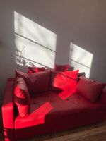 Rote Kunstleder Couch Berlin - Köpenick Vorschau