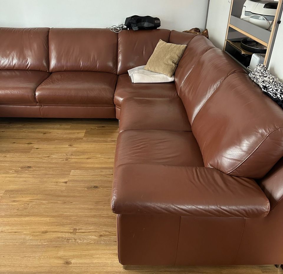 Leder Sofa Wohnlandschaft in Hamburg