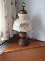 vintage Lampe holzfuss Glasschirm Nordrhein-Westfalen - Hamm Vorschau