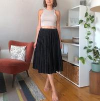 True Vintage Midi Rock Schwarz Bundfalten leicht S 36 Brigitte Bonn - Kessenich Vorschau