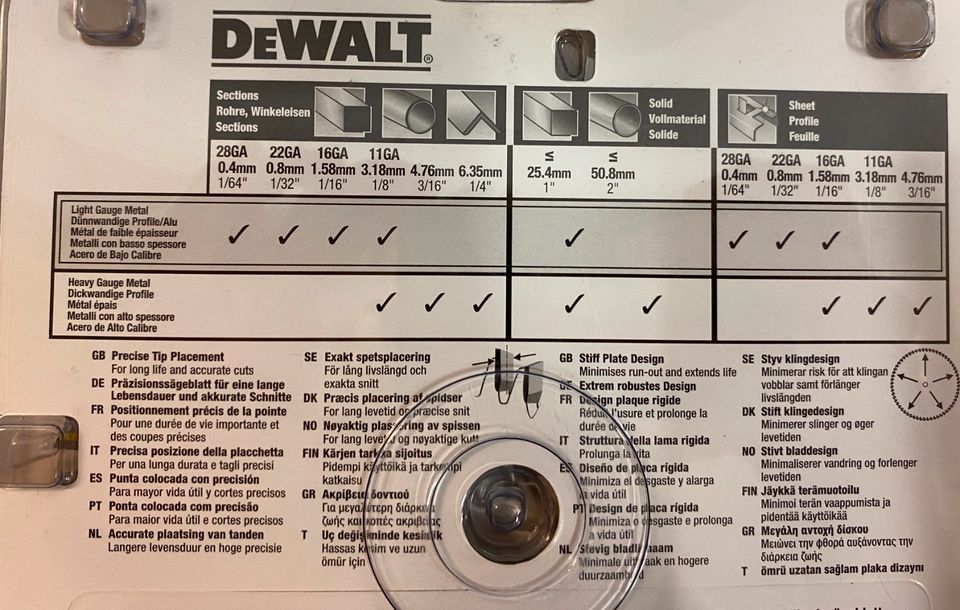 DeWalt | Kreissägeblatt | Akku | 165/20mm | 36FZ | NEU!!! in Niedersachsen  - Zetel | eBay Kleinanzeigen ist jetzt Kleinanzeigen