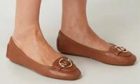 Michael Kors Ballerina Cognac Gold Leder 40 Schuhe Hessen - Limburg Vorschau