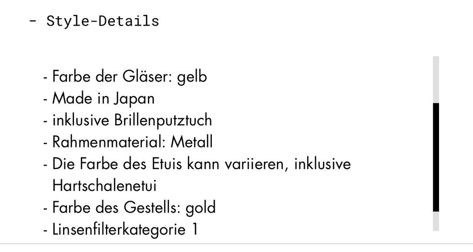 Gucci Brillengestell Gold in Elz