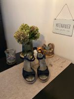 Sandaletten mit Keilabsatz dunkelblau Düsseldorf - Bilk Vorschau