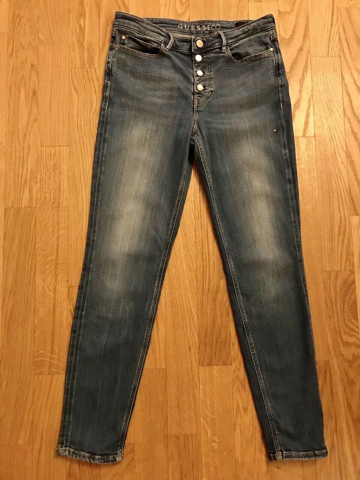 Guess Eco Jeans 1981 Skinny High Jeans Blau Gr. 30 guter Zustand in Köln