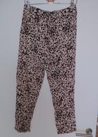 Hose Primark L 40 42 beige schwarz rose Leo Sommerhose weit Berlin - Dahlem Vorschau