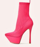EGO Sock Boots,High Heels Socken Stiefel,pink,neu,Gr.42 (43) Baden-Württemberg - Hirschberg a.d. Bergstr. Vorschau