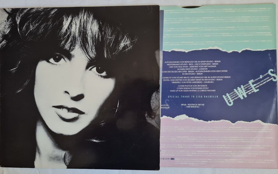 Original Nena & Band singniertes Vinyl Insert ( LP ) 1985 in Bamberg