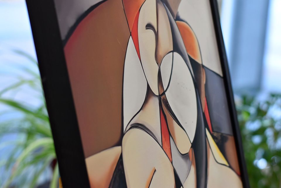Kunstdruck Leinwand Picasso moderne Kunst Rahmen abstrakt neu in Geldern