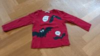 Pullover Shirt Longsleeve rot Fledermäuse Halloween Gr. 104 Bayern - Schrobenhausen Vorschau