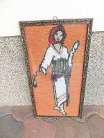 Wandbild Damenmotiv aus original ukraine rom. Stickerei 50,5 x 26 Dresden - Mickten Vorschau
