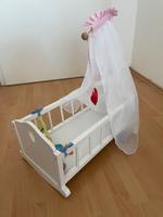 Puppenbett Puppenwiege aus Holz mit Baldachin und Spielkette Innenstadt - Köln Altstadt Vorschau