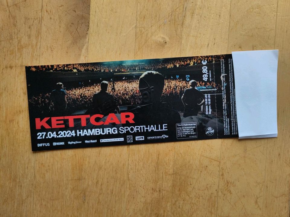 kettcar live 27.04. Hamburg Sporthalle Konzertkarte Ticket in Lüneburg
