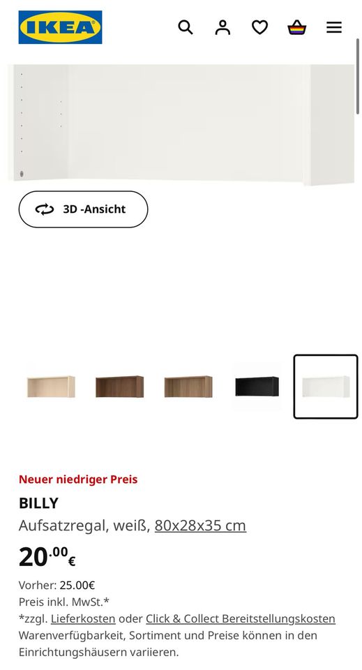 Billy Regal Ikea Aufsatzregal in Weiß in München
