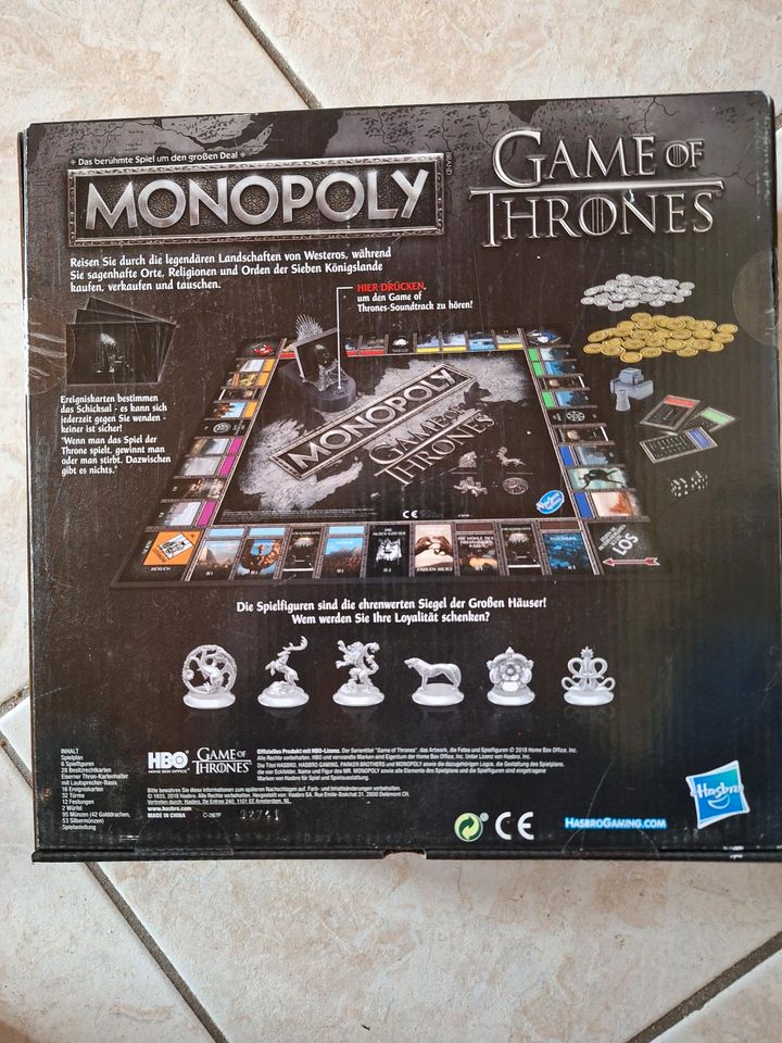 Monopoly Game of Thrones Sonderedition mit Sound in Korbach