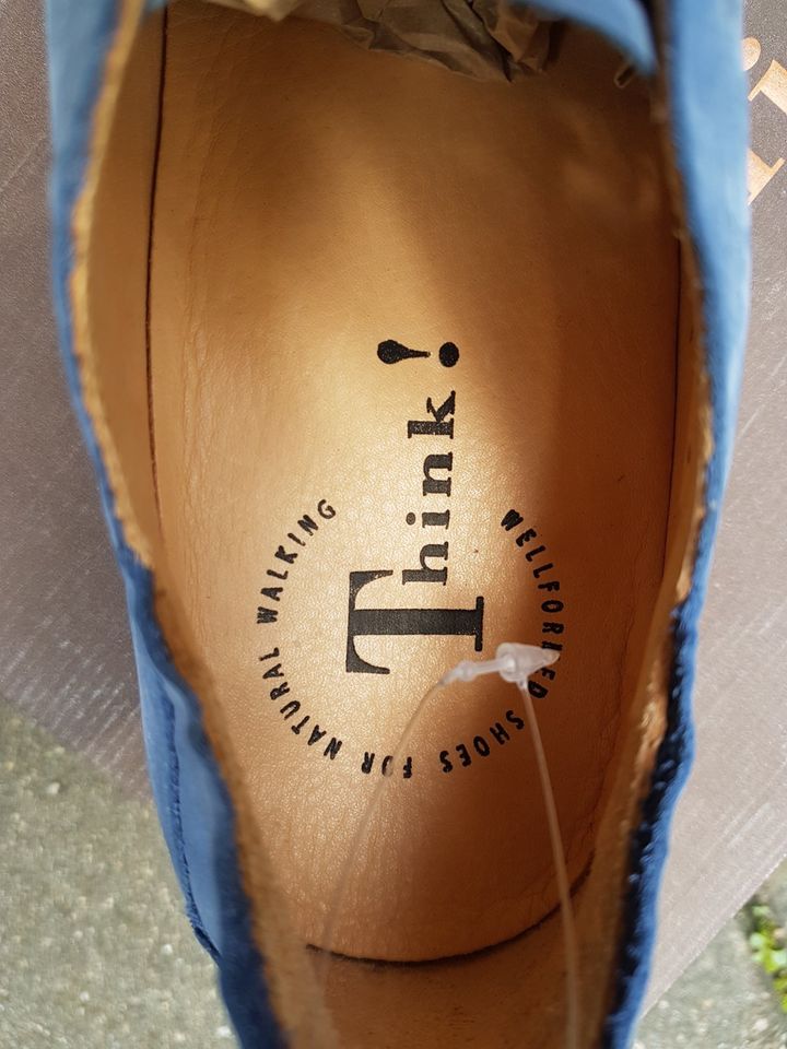 Think Schnürschuhe -  Chilli Denim Kombi Calf Nubuk Größe: 41 in Berlin