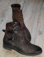 A.S.98 braune Echtleder Stiefeletten mit Schnalle, 39 Bayern - Ingolstadt Vorschau