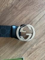 Gucci Gürtel - grau/ schwarz - silberne GG Schnalle Köln - Ehrenfeld Vorschau