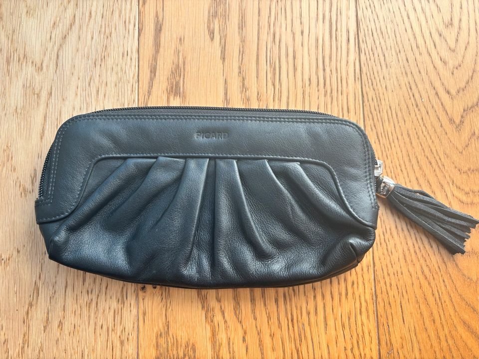 Elegante PICARD Clutch in Schwarz, Echt Leder in Gütersloh