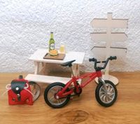 Miniatur Picknick, Fahrrad, Wegweiser, Puppenhaus Zubehör Brandenburg - Plessa Vorschau