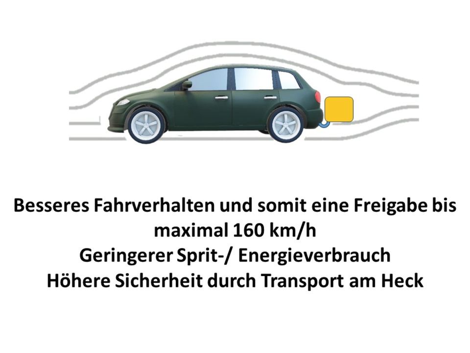 Heckbox MFT BackBox Transportbox für Anhängerkupplung zum Mieten in Zweibrücken