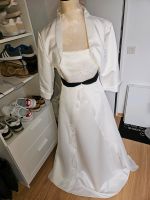 Brautkleid ivory Elfenbein schwarz Bolero 44 46 Hochzeitskleid Niedersachsen - Seevetal Vorschau