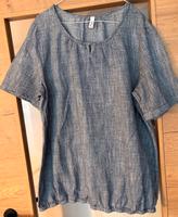 Blusenshirt von Sheego grau/blau meliert in Gr. 50 Hessen - Büdingen Vorschau