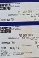 Biete 2x Tickets Pet Shop Boys Mannheim 28.06.24 Innenraum Karten Baden-Württemberg - Mannheim Vorschau