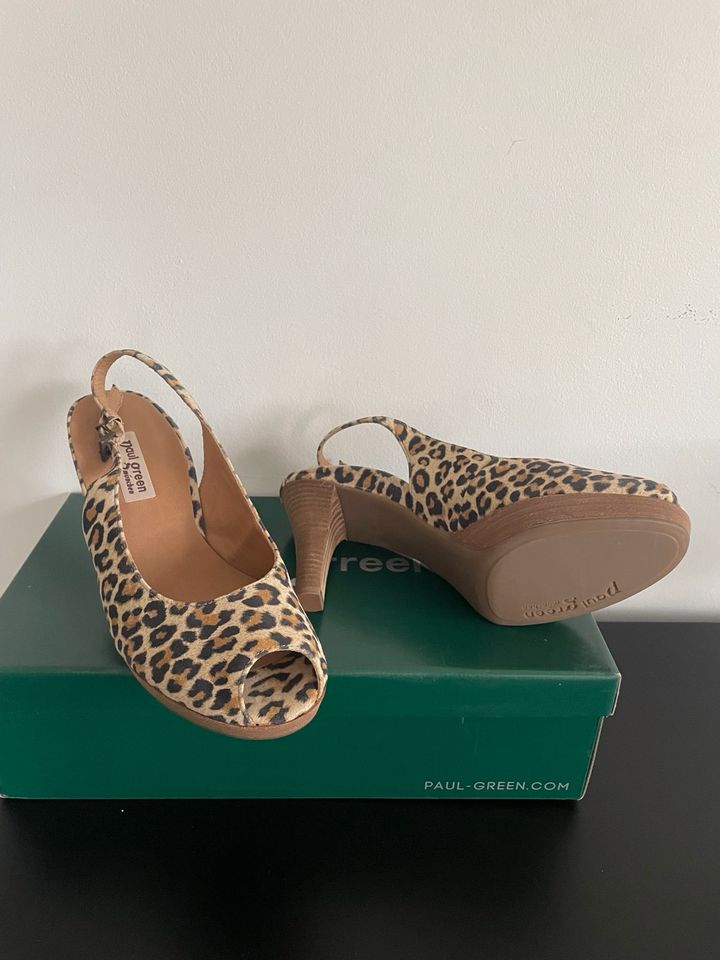 Paul Green Leopard Sandalen High Heels 39 / 6 neu in Seevetal