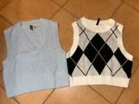 NEU 2 x H&M Pullunder hellblau + schwarz weiß kariert Gr XS + S Niedersachsen - Peine Vorschau