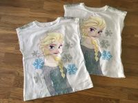 Disney Shirt weiß Frozen Elsa in Größe 116 Thüringen - Hörselberg-Hainich Vorschau