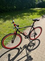 28 Zoll Singlespeed Fixie schwarz/rot Harburg - Hamburg Neugraben Vorschau