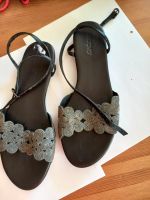 schwarze Sandalen mit Glitzer Hessen - Ehringshausen Vorschau