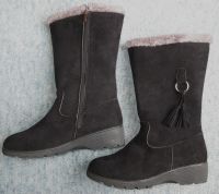 Neu, ungetragen! Gefütterte Wildleder-Stiefel Boots 38-39 schwarz Niedersachsen - Rhade Vorschau