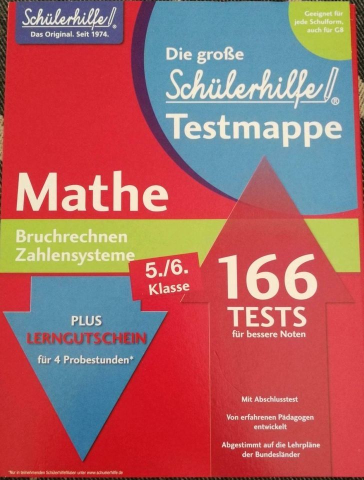 Die große Schülerhilfe Testmappe Mathe, Bruchrechnen 5./6. Klasse in Malsch