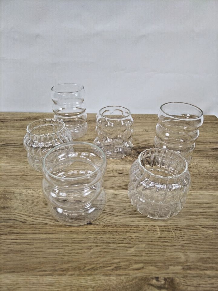 Vasen Konvolut Vase Glasvasen von Shein 6er Set 9-12cm höhe in Velbert