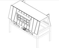 Mini Hochbett im Hausstil komplett mit Lattenrost und Matratze Nordrhein-Westfalen - Kaarst Vorschau