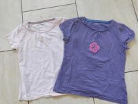 Verbaudet Shirts 122 rosa Uni lila Blume Set Paket Sachsen - Göda Vorschau