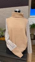 2,20 € ❤️ Shein Rollkragen Pullover mit Spitze beige M 38 Bayern - Schöllkrippen Vorschau