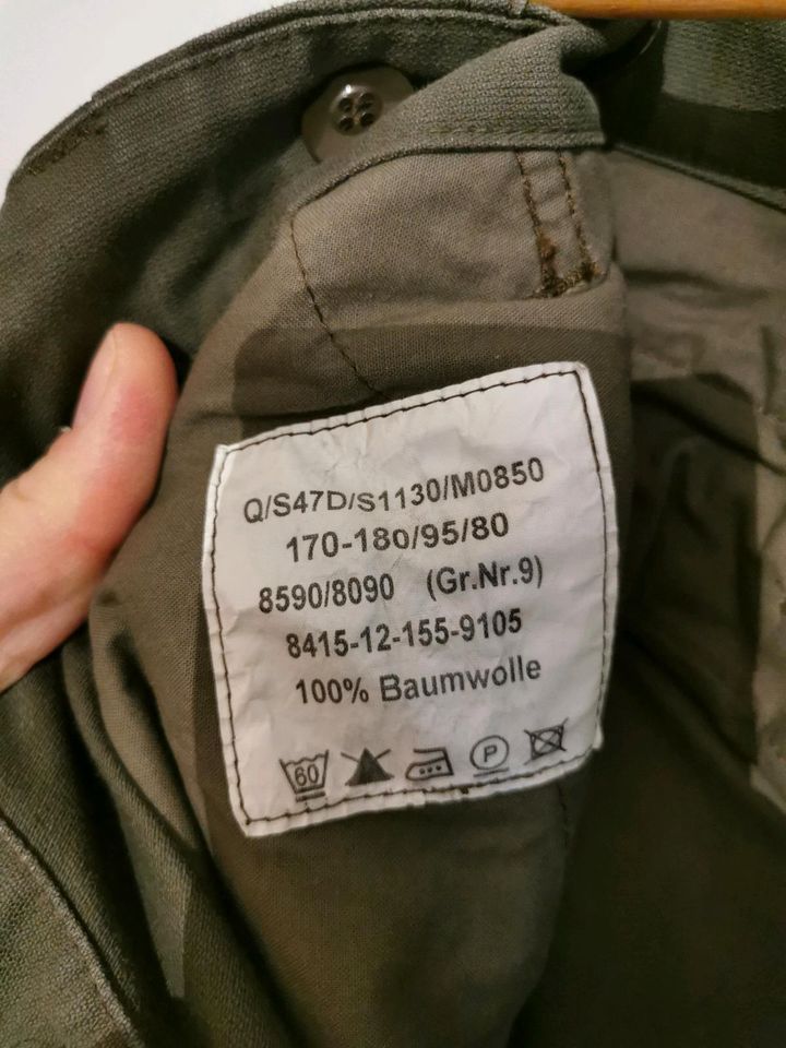 Bundeswehr Hose original Gr. 9 in Elsendorf