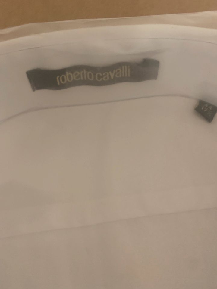 Roberto cavalli Herren Hemd weiß XL gr. 44 neu mit Etikett in Köln