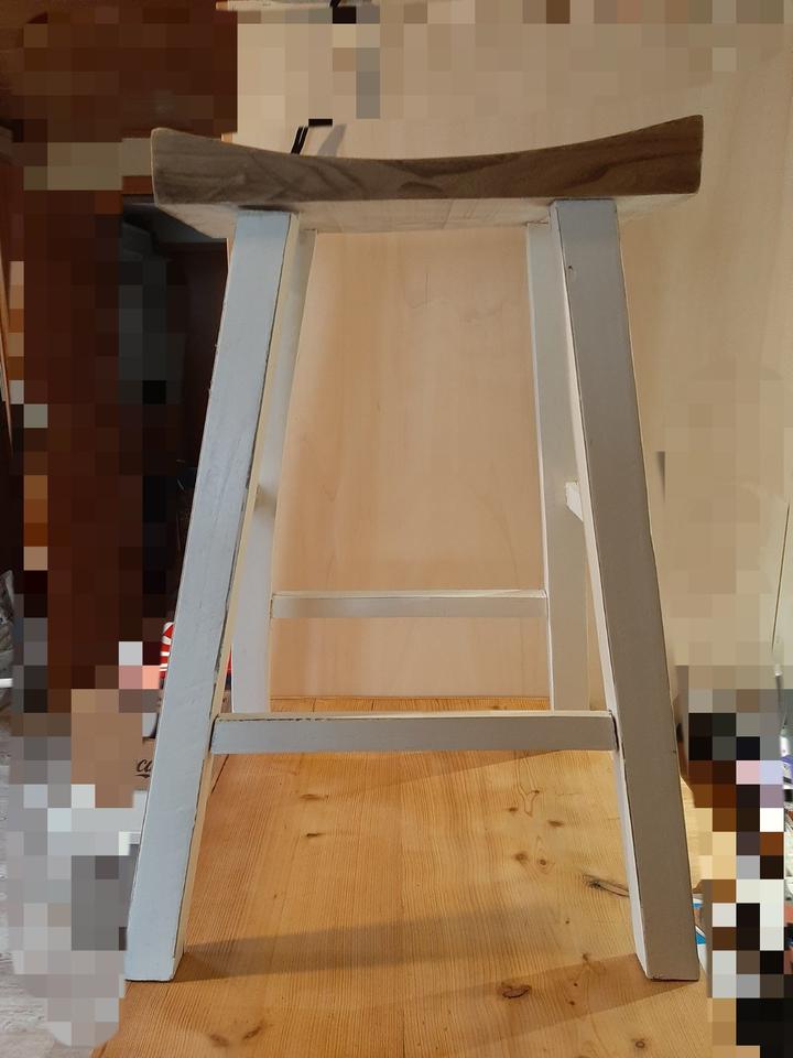 Massivholz Hocker, Stuhl, Tisch, Kleiderbutler,shabby,Vielseitig in Homberg