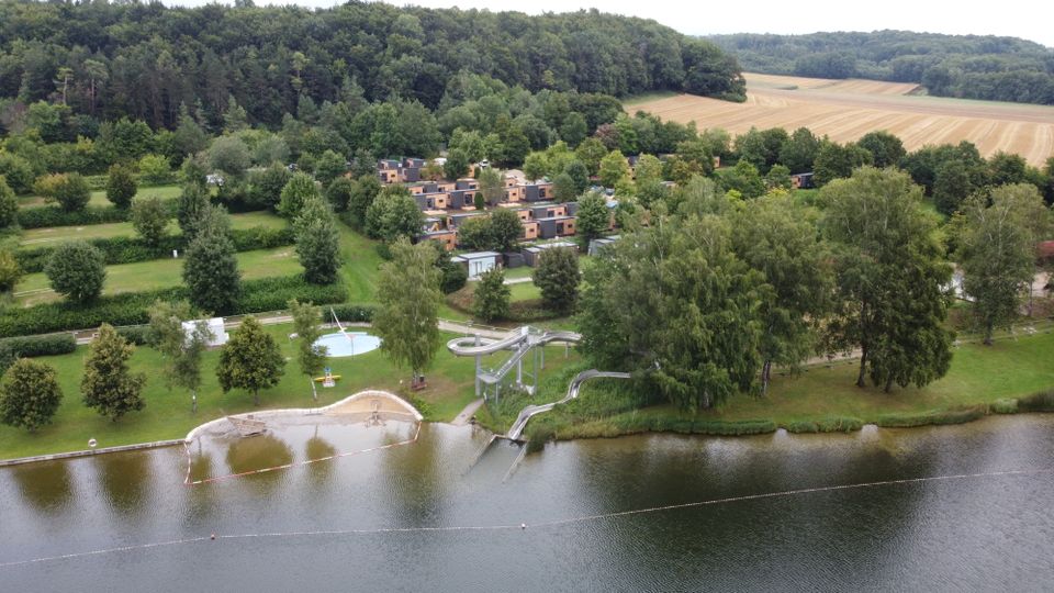 Tinyhaus direkt am See / voll möbliertes Fertighaus / Campingplatz / schlüsselfertiges Modulhaus / Tinyhouse / Mobilheim in Wolferstadt