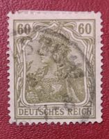 1914/15 Freim.-Erg.-Wert Germania 60 Pfg. Deutsches Reich Nordrhein-Westfalen - Neuss Vorschau